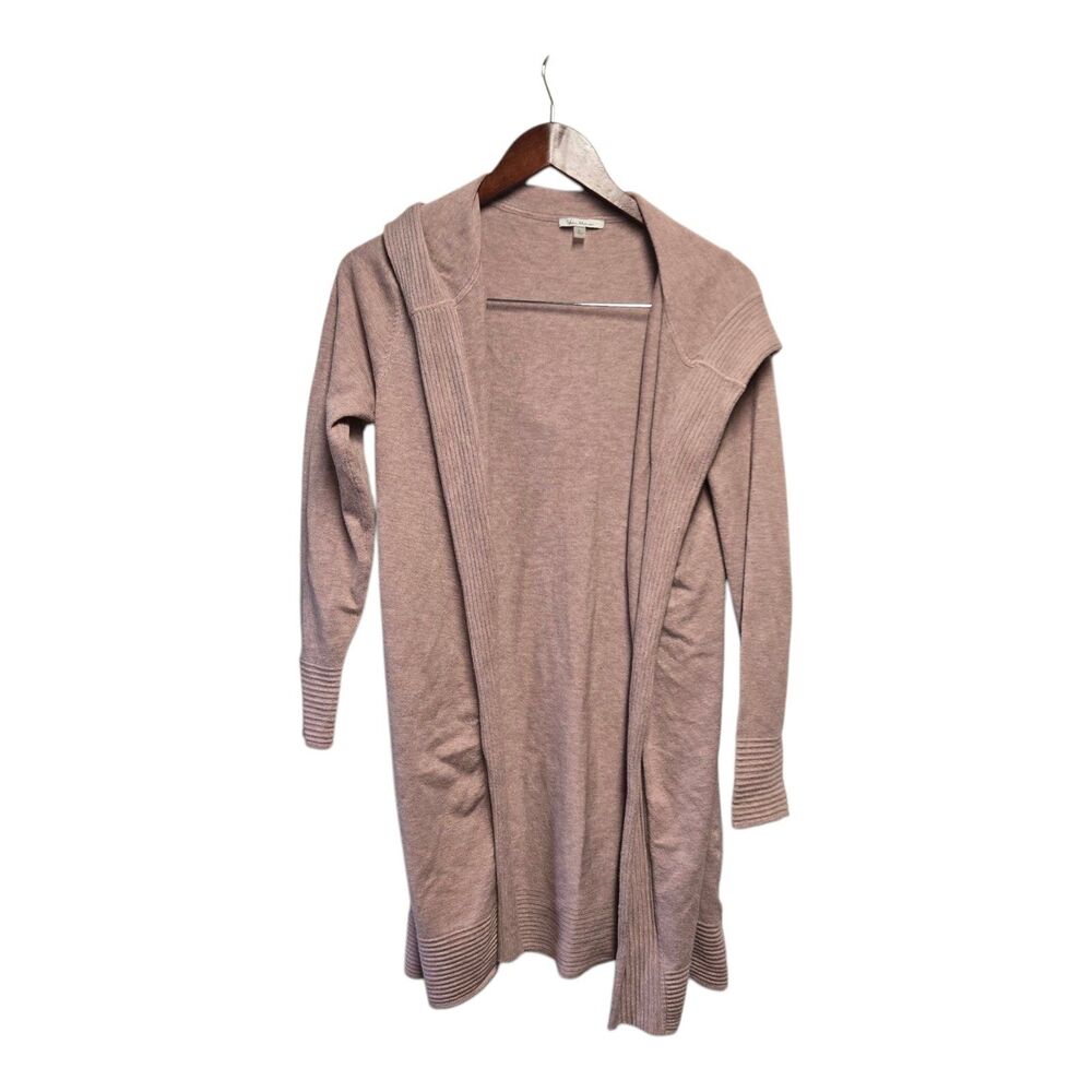 VILA MILANO Hooded Cardigan Wool Blend Pink Size LARGE